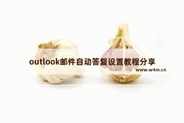 outlook邮件自动答复设置教程分享