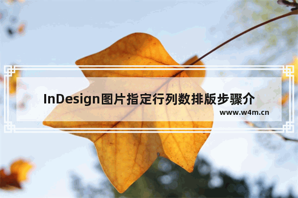 InDesign图片指定行列数排版步骤介绍