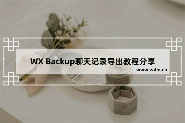 WX Backup聊天记录导出教程分享