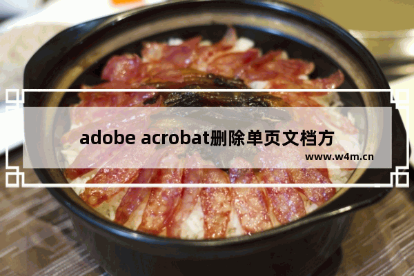 adobe acrobat删除单页文档方法介绍