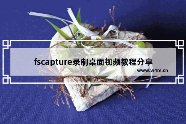 fscapture录制桌面视频教程分享