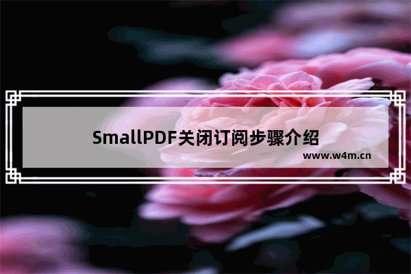 SmallPDF关闭订阅步骤介绍