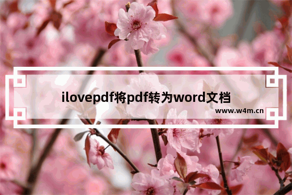 ilovepdf将pdf转为word文档设置步骤介绍