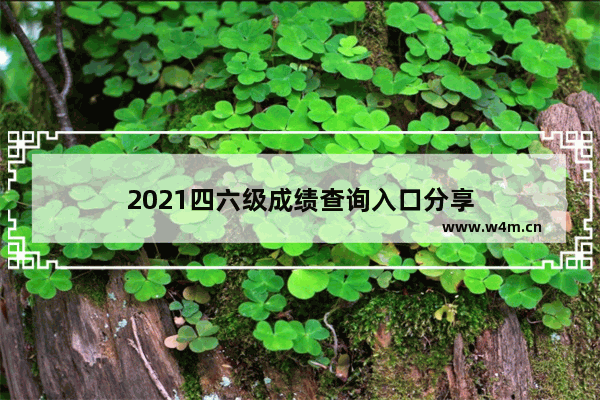 2021四六级成绩查询入口分享