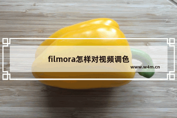 filmora怎样对视频调色