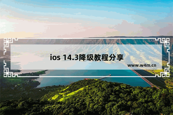 ios 14.3降级教程分享