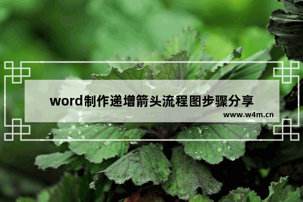 word制作递增箭头流程图步骤分享