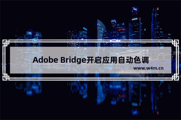 Adobe Bridge开启应用自动色调和颜色调整教程分享