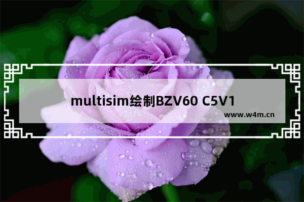 multisim绘制BZV60 C5V1二极管流程介绍