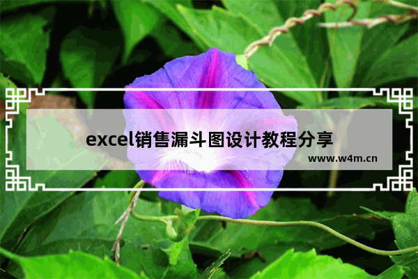 excel销售漏斗图设计教程分享