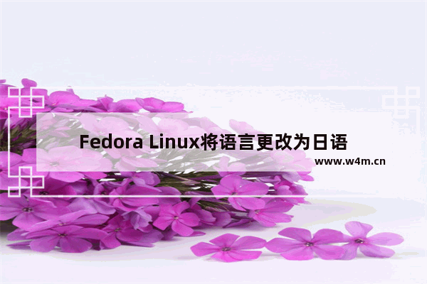 Fedora Linux将语言更改为日语流程分享