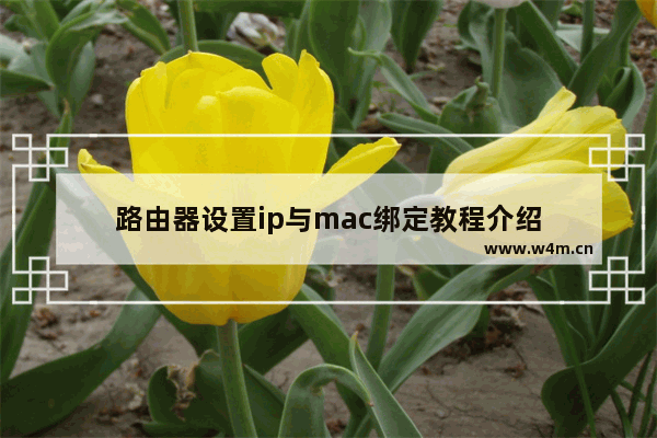 路由器设置ip与mac绑定教程介绍