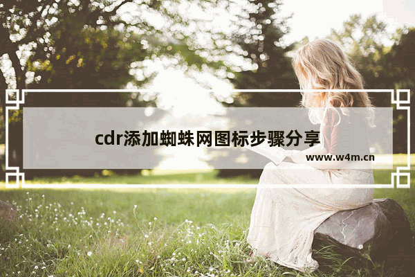 cdr添加蜘蛛网图标步骤分享