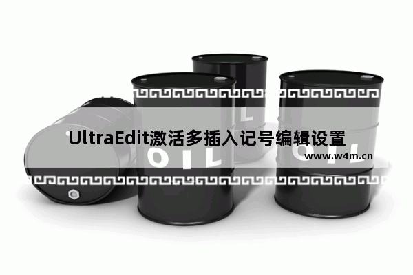 UltraEdit激活多插入记号编辑设置方法分享