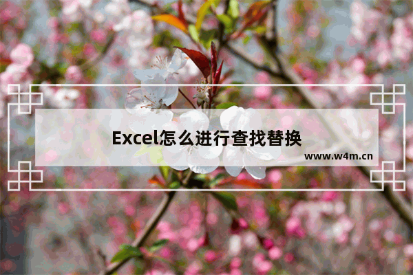 Excel怎么进行查找替换