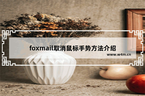 foxmail取消鼠标手势方法介绍