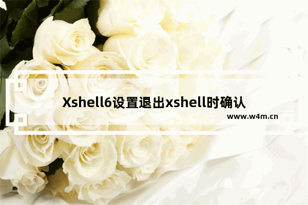 Xshell6设置退出xshell时确认断开连接教程分享