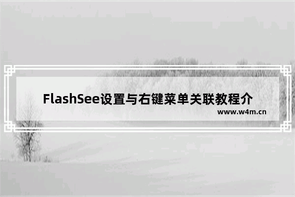 FlashSee设置与右键菜单关联教程介绍