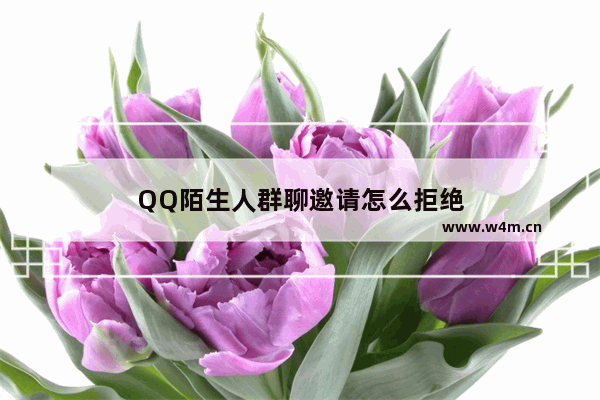 QQ陌生人群聊邀请怎么拒绝