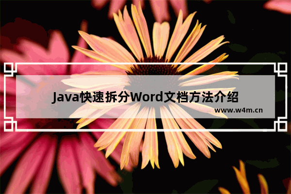 Java快速拆分Word文档方法介绍