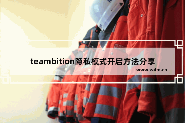 teambition隐私模式开启方法分享