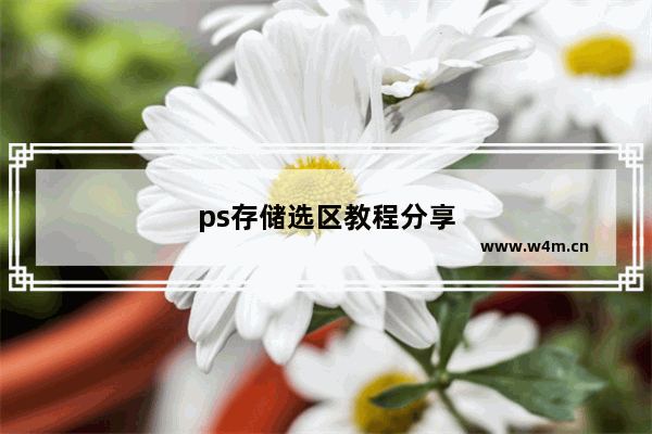 ps存储选区教程分享