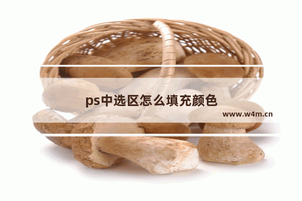 ps中选区怎么填充颜色