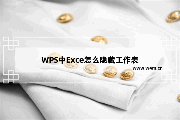 WPS中Exce怎么隐藏工作表