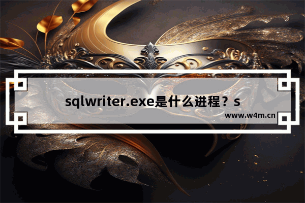 sqlwriter.exe是什么进程？sqlwriter.exe进程可以关闭吗？