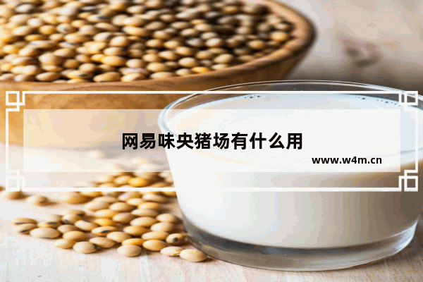 网易味央猪场有什么用