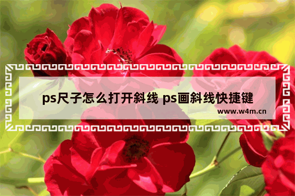 ps尺子怎么打开斜线 ps画斜线快捷键