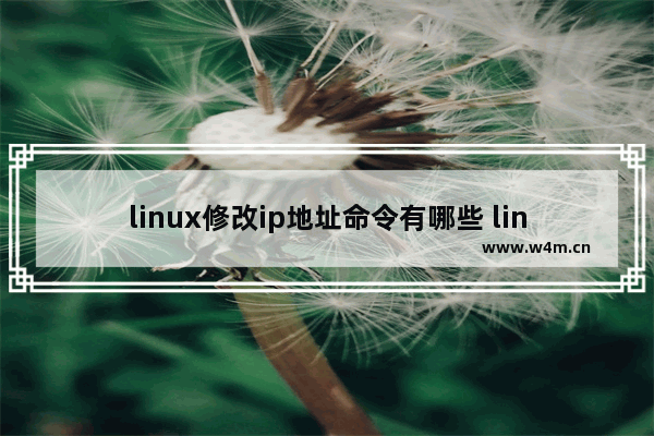 linux修改ip地址命令有哪些 linux手动设置ip地址讲解