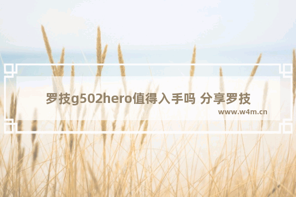 罗技g502hero值得入手吗 分享罗技g402apex宏设置教程