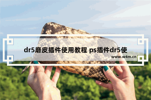 dr5磨皮插件使用教程 ps插件dr5使用教程分享