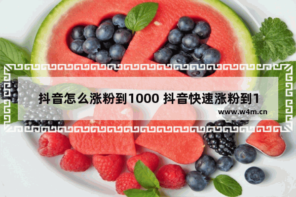 抖音怎么涨粉到1000 抖音快速涨粉到1000的方法