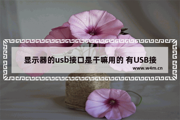 显示器的usb接口是干嘛用的 有USB接口的显示器