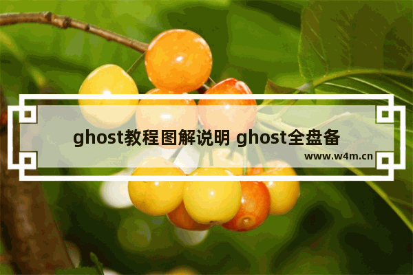 ghost教程图解说明 ghost全盘备份教程详细图解