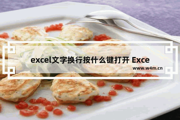 excel文字换行按什么键打开 Excel表格内文字换行快捷键