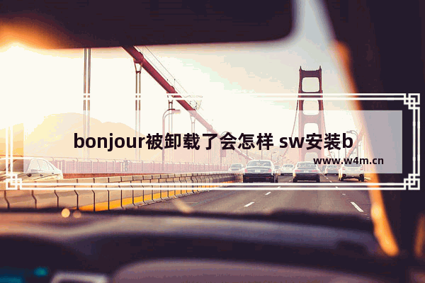 bonjour被卸载了会怎样 sw安装bonjour出问题的后果