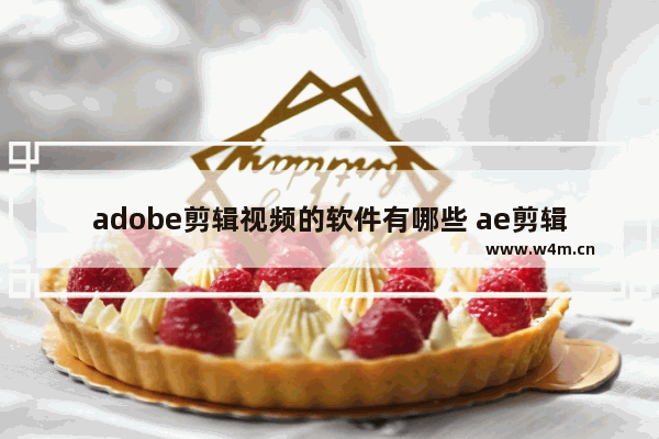 adobe剪辑视频的软件有哪些 ae剪辑视频软件推荐