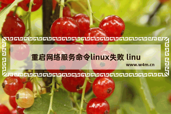 重启网络服务命令linux失败 linux重启后网络关闭的原因