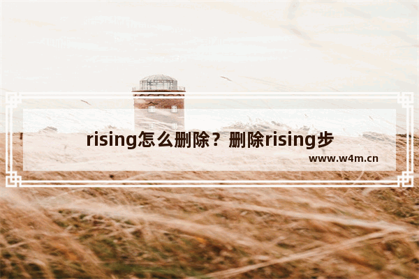 rising怎么删除？删除rising步骤教学