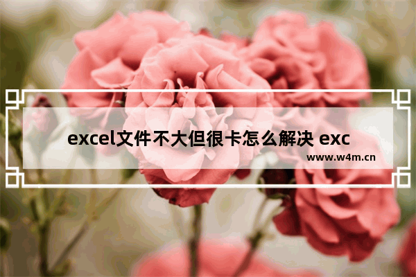 excel文件不大但很卡怎么解决 excel一编辑就卡顿的处理