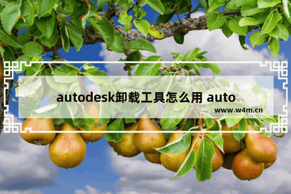 autodesk卸载工具怎么用 autodesk删不掉的方法