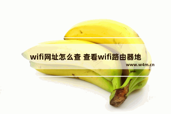 wifi网址怎么查 查看wifi路由器地址