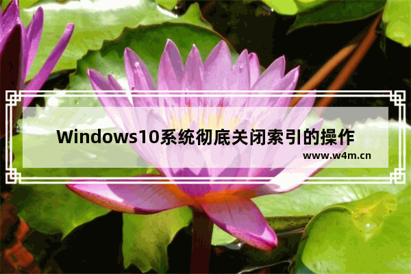 Windows10系统彻底关闭索引的操作方法