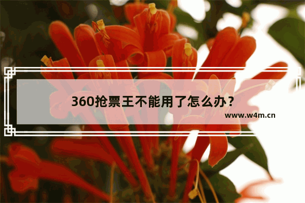 360抢票王不能用了怎么办？