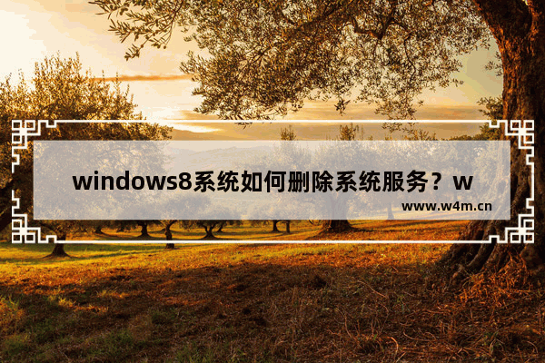 windows8系统如何删除系统服务？windows8系统删除系统服务的方法