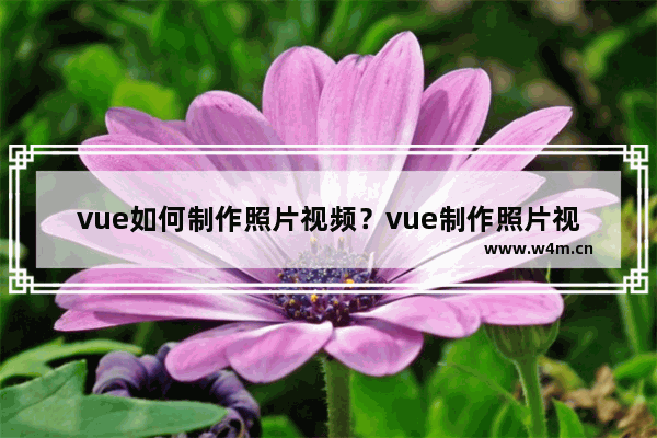 vue如何制作照片视频？vue制作照片视频的方法