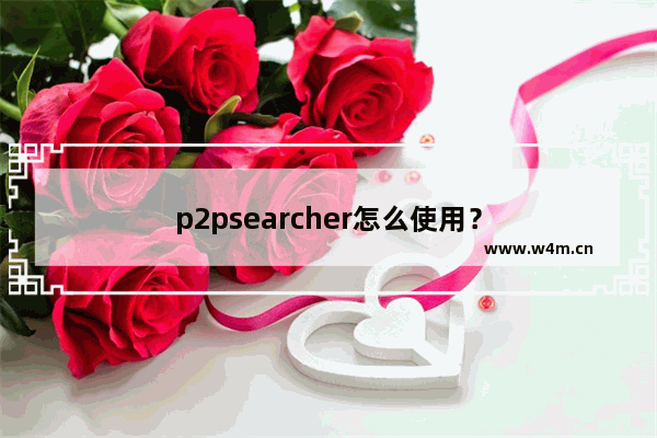 p2psearcher怎么使用？